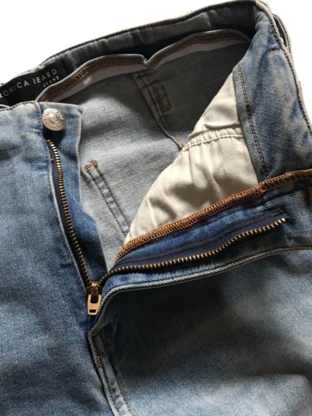 Veronica Beard Beverly High Waisted Flare Jeans Womens 27 Blue Lakeshore Stretch - Picture 7 of 13